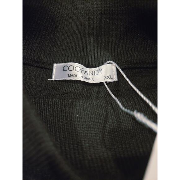 NWT Coofandy  Men's  Mockneck Pullover Short Sleeve Sweater - Picture 5 of 7